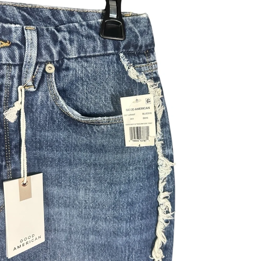NWT Good American Good Boy Jean Side Fray 4 / 27 - Picture 5 of 10